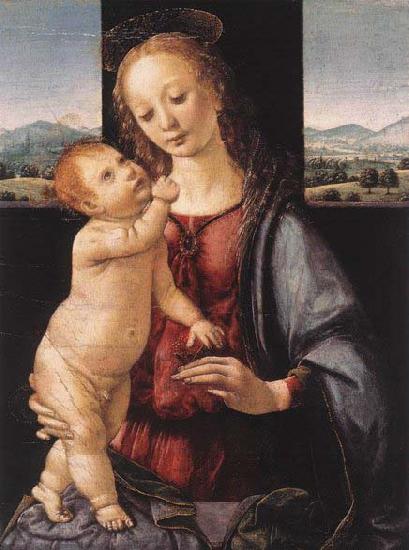 Leonardo  Da Vinci Madonna and Child with a Pomegranate China oil painting art